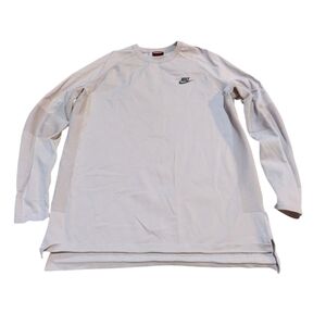 Nike Sportswear Tech Knit Shirt Plum Chalk Long Sleeve Large 886177-036 Active